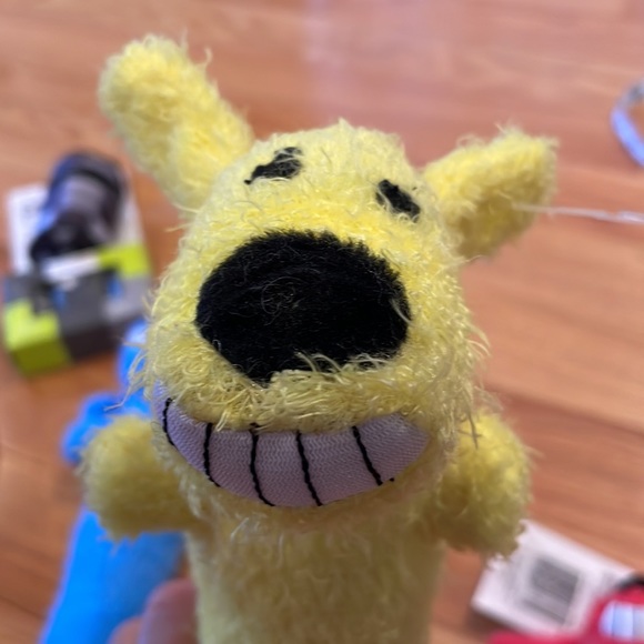 Plush Loofa dog toys, 3 pack tough tennis balls, PL 360 canvas bag & 3 rolls - Picture 3 of 6